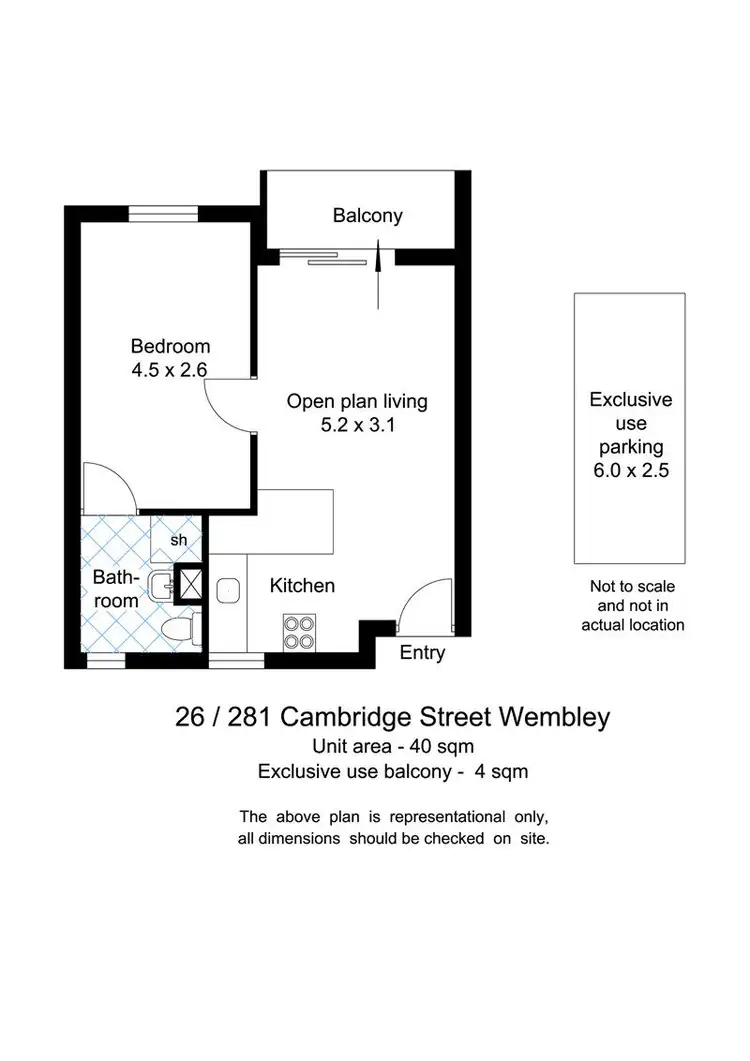 Floorplan of Homely apartment listing, 26/281 Cambridge Street, Wembley WA 6014