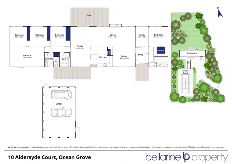 Floorplan of Homely house listing, 10 Aldersyde Court, Ocean Grove VIC 3226