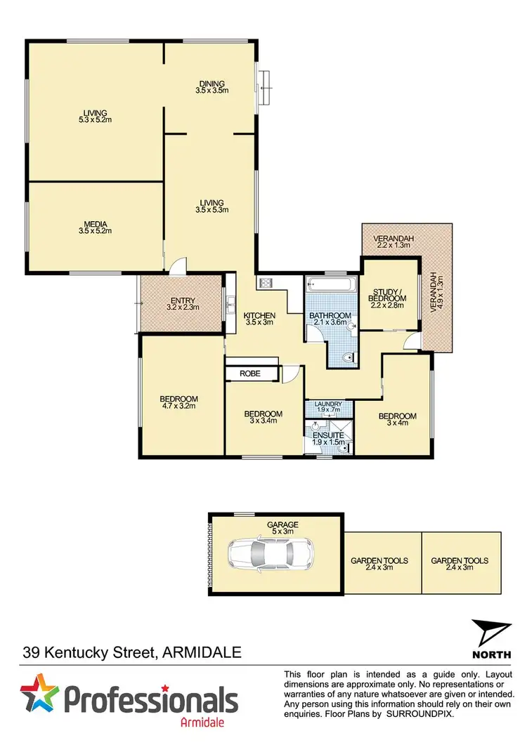 Floorplan of Homely house listing, 39 Kentucky Street, Armidale NSW 2350