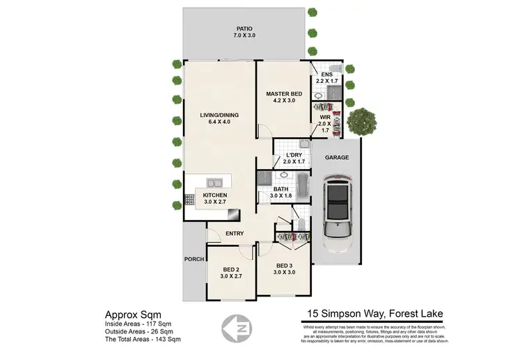 Floorplan of Homely house listing, 15 Simpson Way, Forest Lake QLD 4078