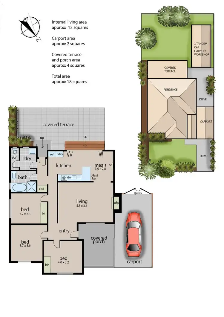 Floorplan of Homely house listing, 186 Skye Road, Frankston VIC 3199