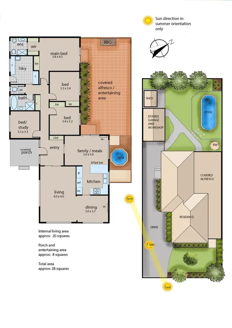 Floorplan of Homely house listing, 13 Ash Grove South, Langwarrin VIC 3910