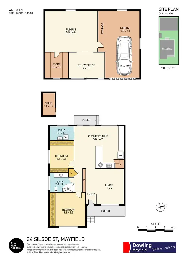 Floorplan of Homely house listing, 24 Silsoe Street, Mayfield NSW 2304
