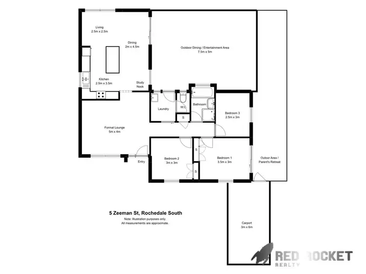 Floorplan of Homely house listing, 5 Zeeman Street, Rochedale South QLD 4123