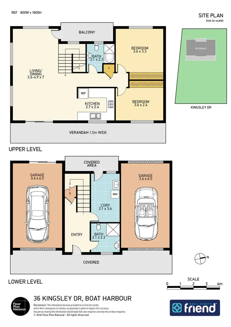 Floorplan of Homely house listing, 36 Kingsley Drive, Boat Harbour NSW 2316