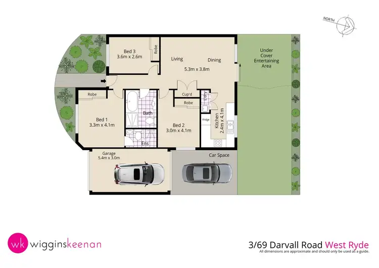 Floorplan of Homely villa listing, 3/69a Darvall Road, West Ryde NSW 2114