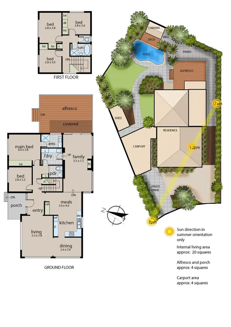 Floorplan of Homely house listing, 6 Lamat Court, Frankston VIC 3199