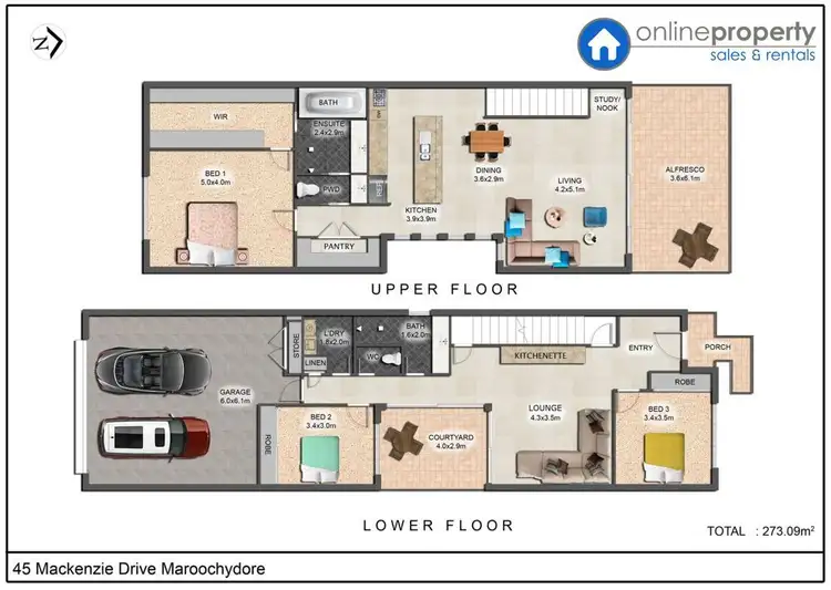 Floorplan of Homely house listing, 45 Mackenzie Drive, Maroochydore QLD 4558