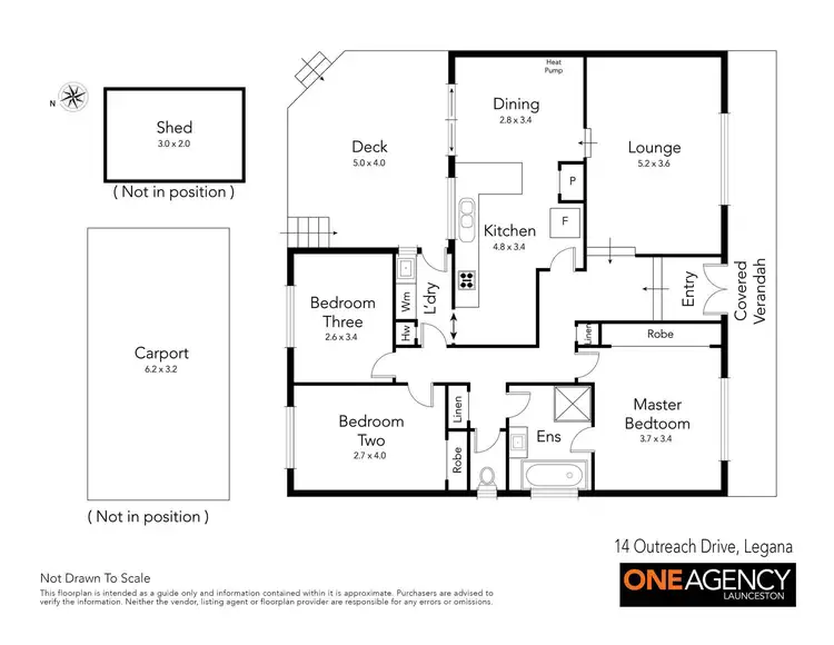 Floorplan of Homely house listing, 14 Outreach Drive, Legana TAS 7277