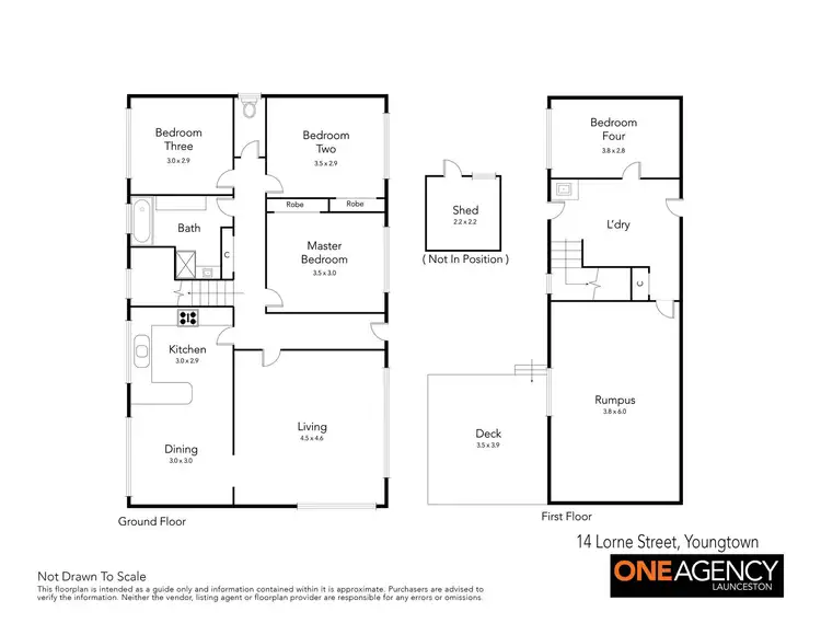 Floorplan of Homely house listing, 14 Lorne Street, Youngtown TAS 7249