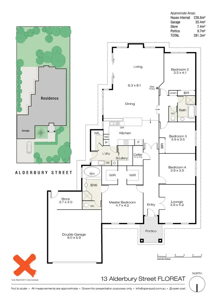 Floorplan of Homely house listing, 13 Alderbury Street, Floreat WA 6014