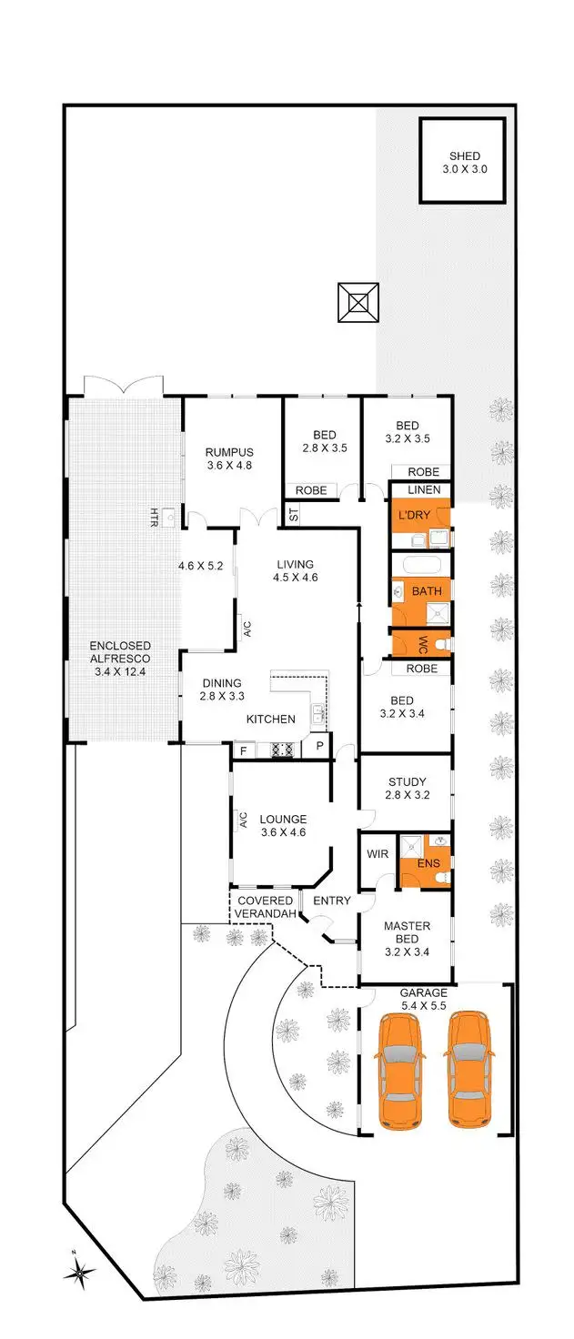 Floorplan of Homely house listing, 11-12 Sadean Place, Grovedale VIC 3216