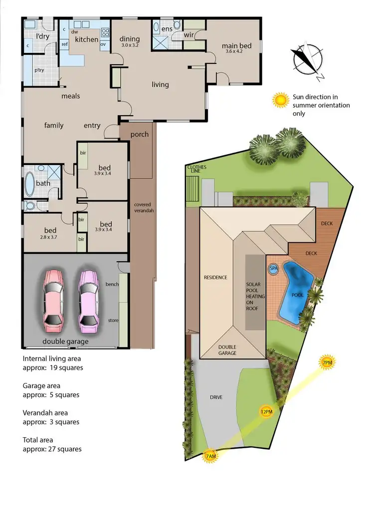 Floorplan of Homely house listing, 2 Bodalla Court, Frankston VIC 3199