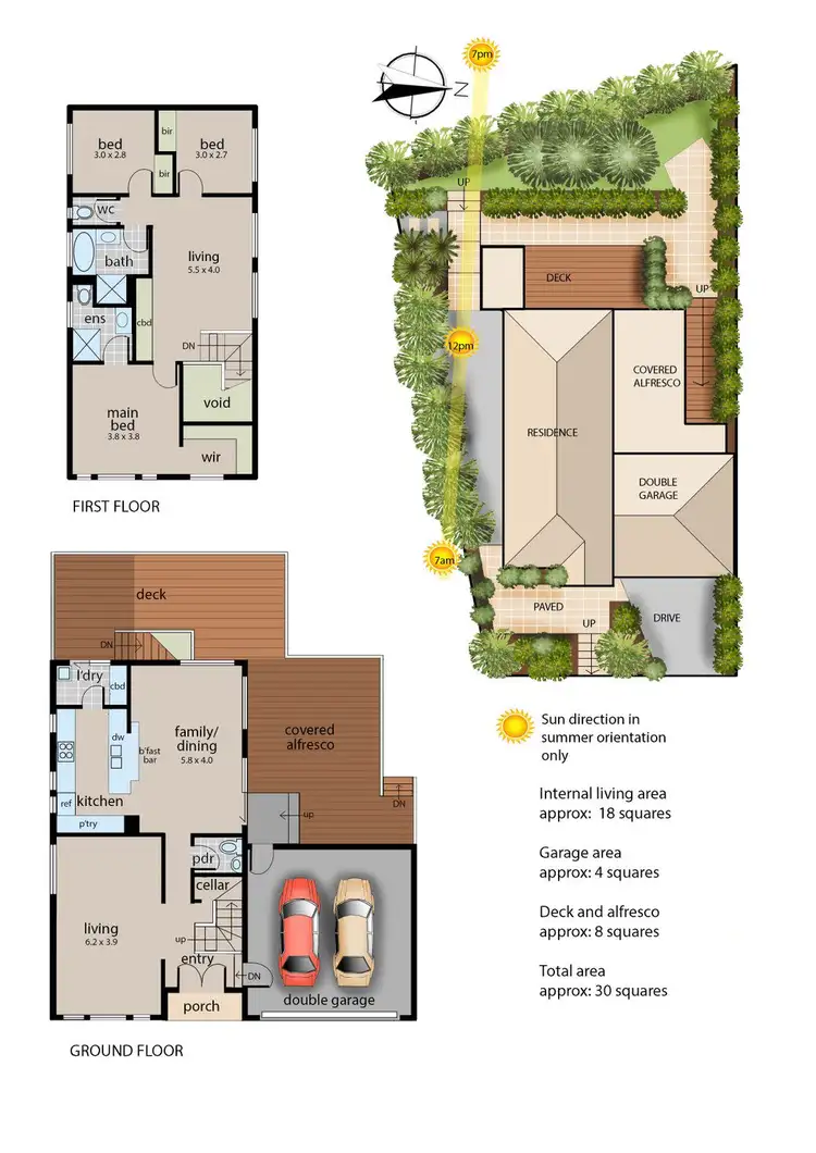 Floorplan of Homely house listing, 47 Lexton Drive, Langwarrin VIC 3910