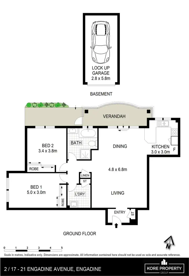 Floorplan of Homely apartment listing, 2/17-21 Engadine Avenue, Engadine NSW 2233