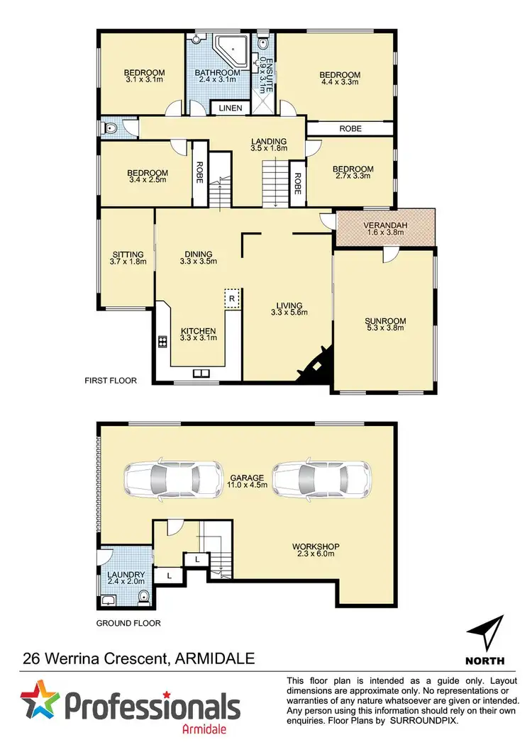 Floorplan of Homely house listing, 26 Werrina Crescent, Armidale NSW 2350