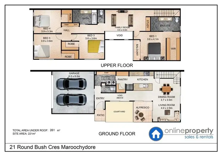 Floorplan of Homely house listing, 21 Round Bush Crescent, Maroochydore QLD 4558