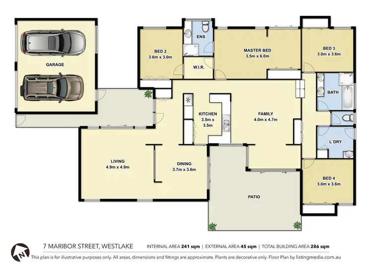 Floorplan of Homely house listing, 7 Maribor Street, Westlake QLD 4074