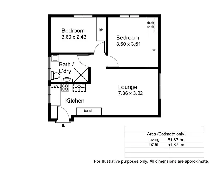 Floorplan of Homely unit listing, 8/28-30 Chatham Road, Keswick SA 5035