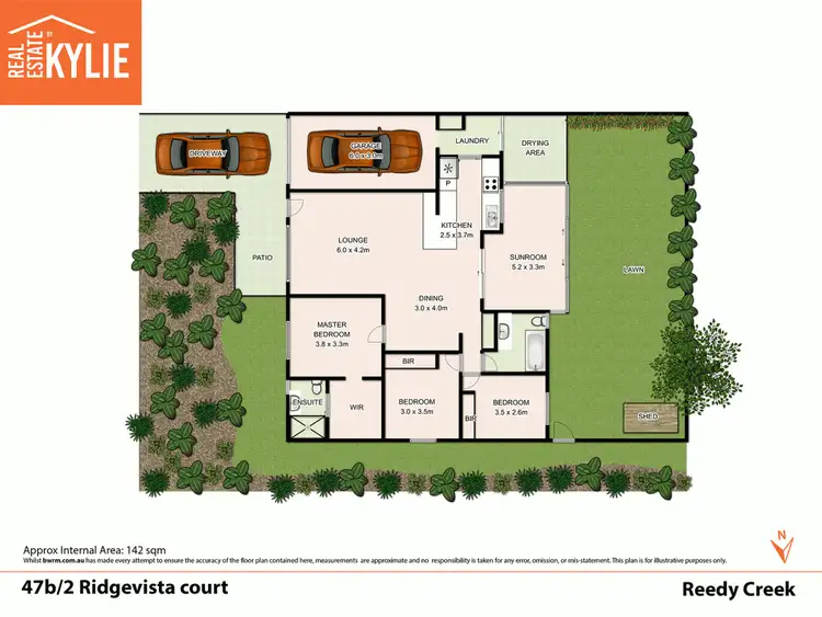 Floorplan of Homely villa listing, 47b/2 Ridgevista Court, Reedy Creek QLD 4227