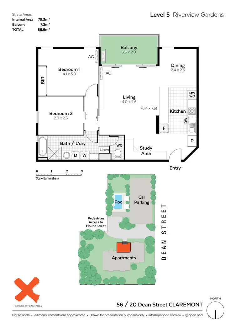 Floorplan of Homely apartment listing, 56/20 Dean Street, Claremont WA 6010