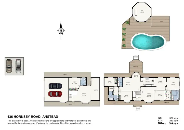 Floorplan of Homely rural property listing, 136 Hornsey Rd, Anstead QLD 4070