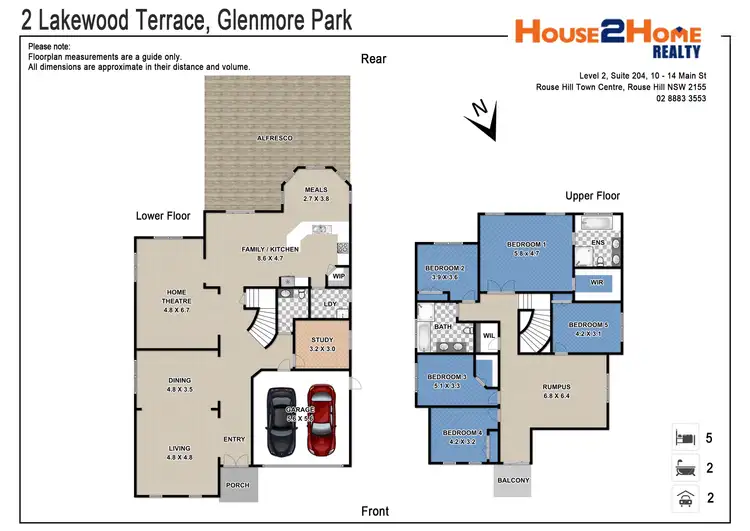 Floorplan of Homely house listing, 2 Lakewood Terrace, Glenmore Park NSW 2745
