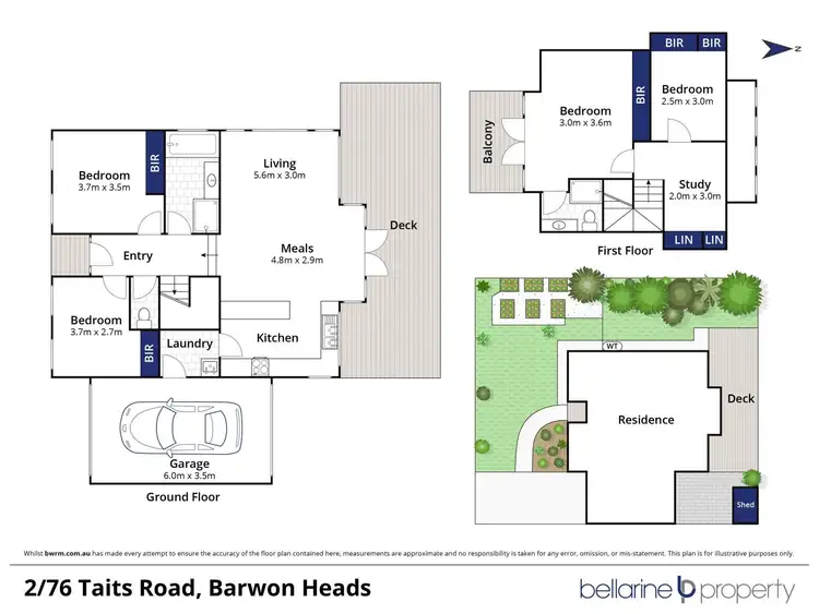 Floorplan of Homely townhouse listing, 2/76 Taits Road, Barwon Heads VIC 3227