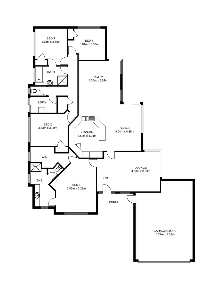 Floorplan of Homely house listing, 2 Lookout Circle, Ellenbrook WA 6069