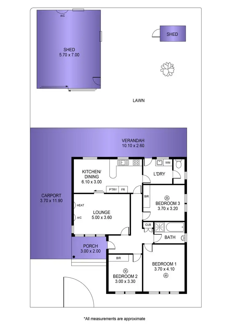 Floorplan of Homely house listing, 1 Melville Road, Paradise SA 5075