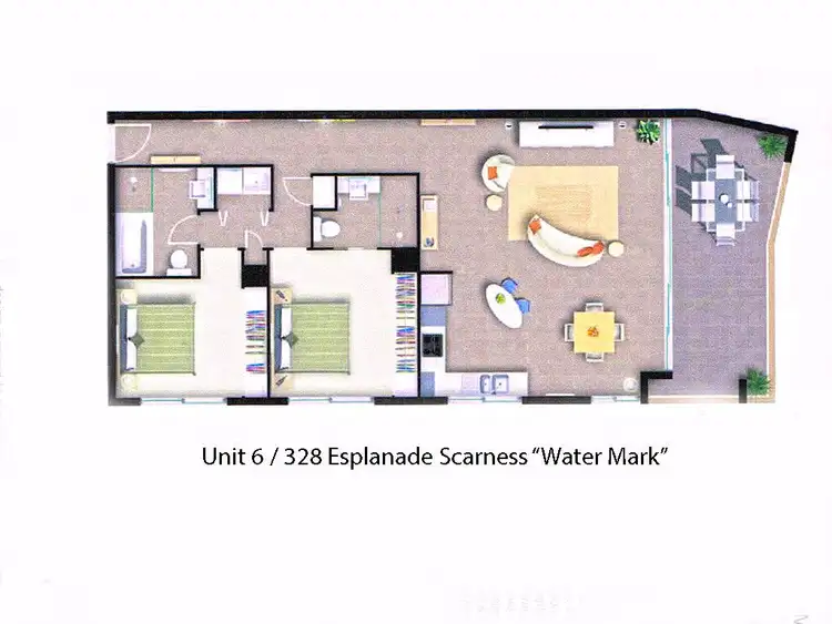 Floorplan of Homely unit listing, 6/328 Esplanade, Scarness QLD 4655