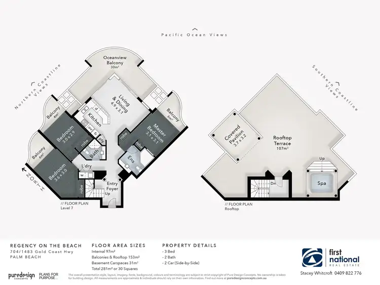 Floorplan of Homely unit listing, 704/1483-1489 Gold Coast Highway, Palm Beach QLD 4221