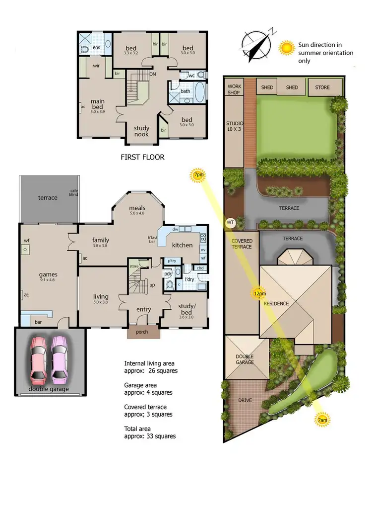 Floorplan of Homely house listing, 6 Park Valley Crescent, Langwarrin VIC 3910