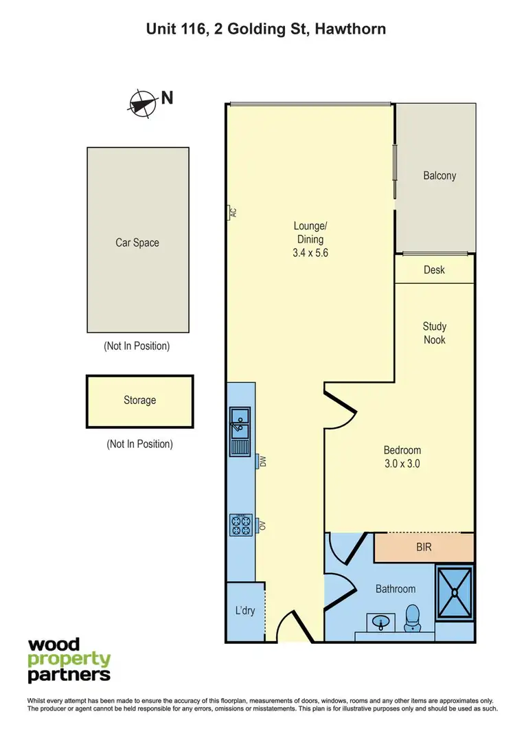 Floorplan of Homely apartment listing, 116/2 Golding Street, Hawthorn VIC 3122