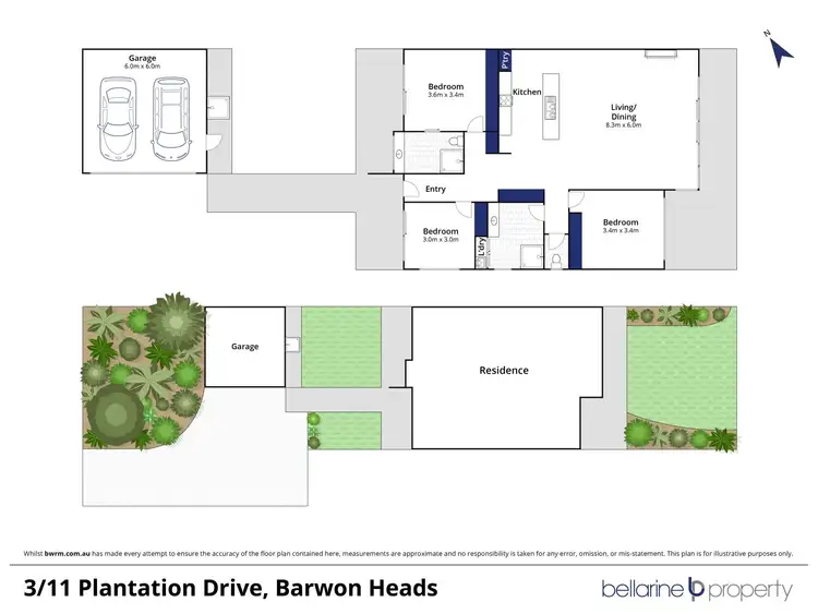 Floorplan of Homely house listing, 3/11 Plantation Drive, Barwon Heads VIC 3227