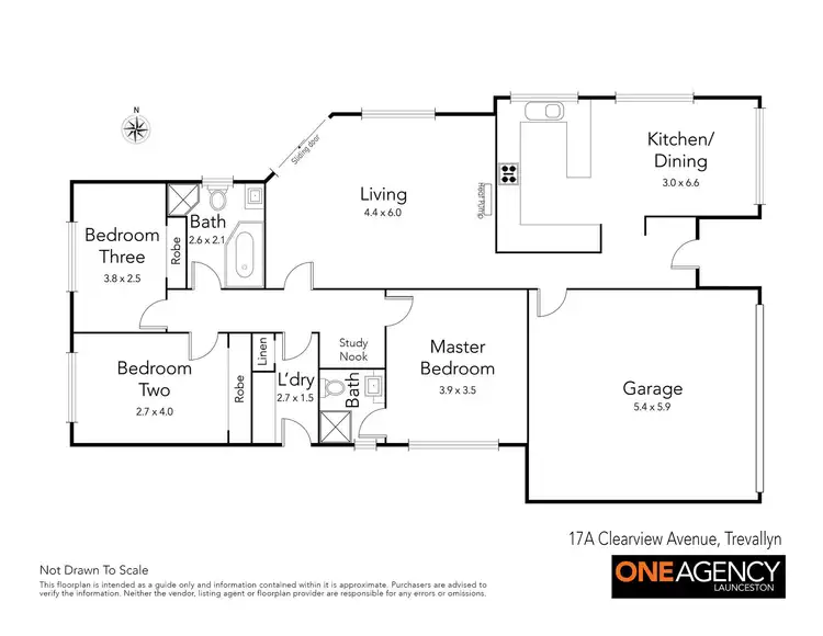 Floorplan of Homely unit listing, 17a Clearview Av, Trevallyn TAS 7250