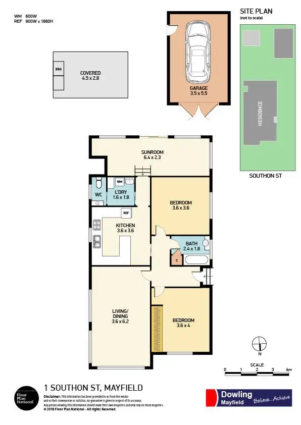 Floorplan of Homely house listing, 1 Southon Street, Mayfield NSW 2304