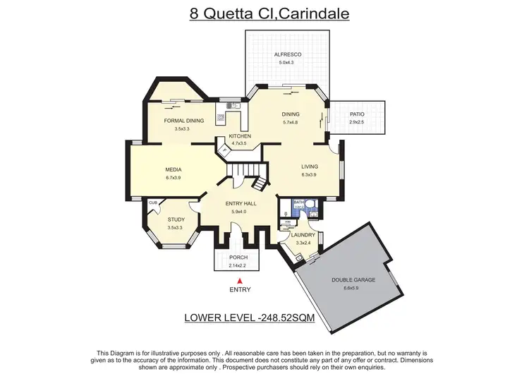 Floorplan of Homely house listing, 8 Quetta Close, Carindale QLD 4152