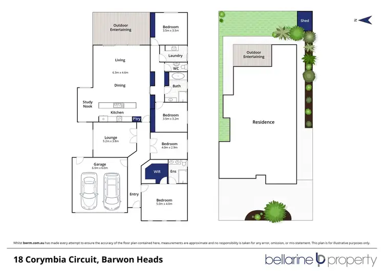 Floorplan of Homely house listing, 18 Corymbia Circuit, Barwon Heads VIC 3227