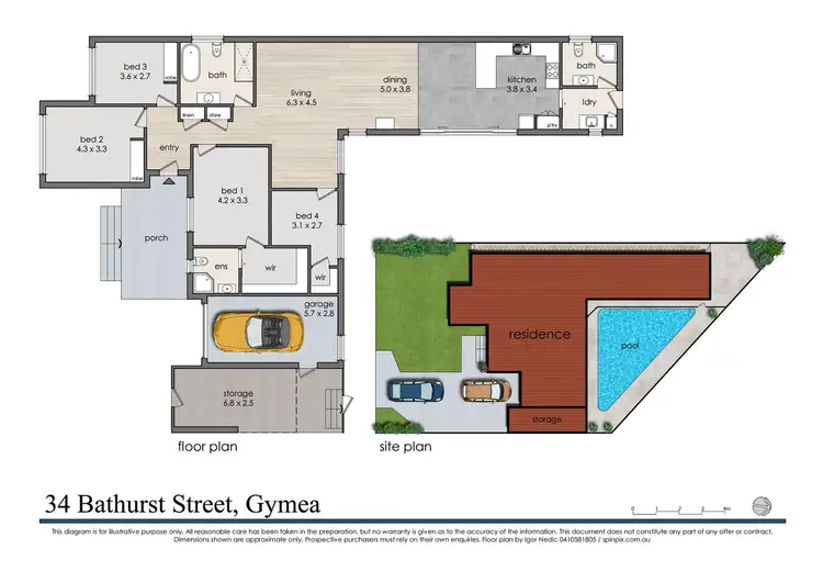 Floorplan of Homely house listing, 34 Bathurst Street, Gymea NSW 2227