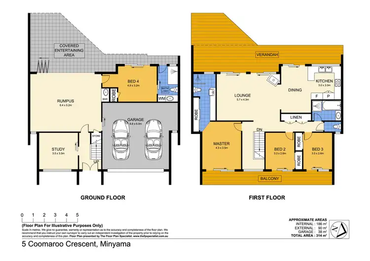 Floorplan of Homely house listing, 5 Coomaroo Crescent, Minyama QLD 4575