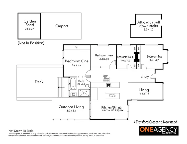 Floorplan of Homely house listing, 4 Trotsford Crescent, Newstead TAS 7250
