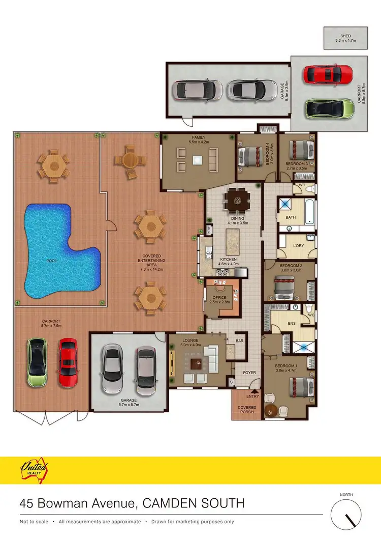 Floorplan of Homely house listing, 45 Bowman Avenue, Camden South NSW 2570