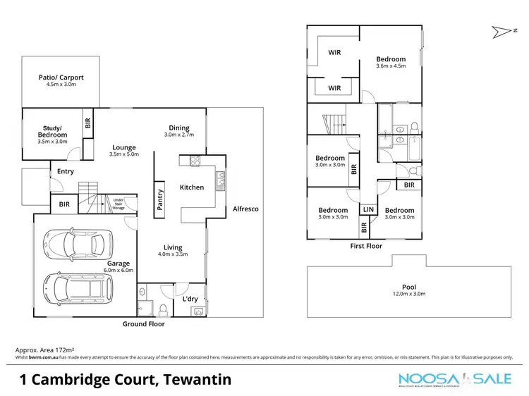 Floorplan of Homely house listing, 1 Cambridge Court, Tewantin QLD 4565