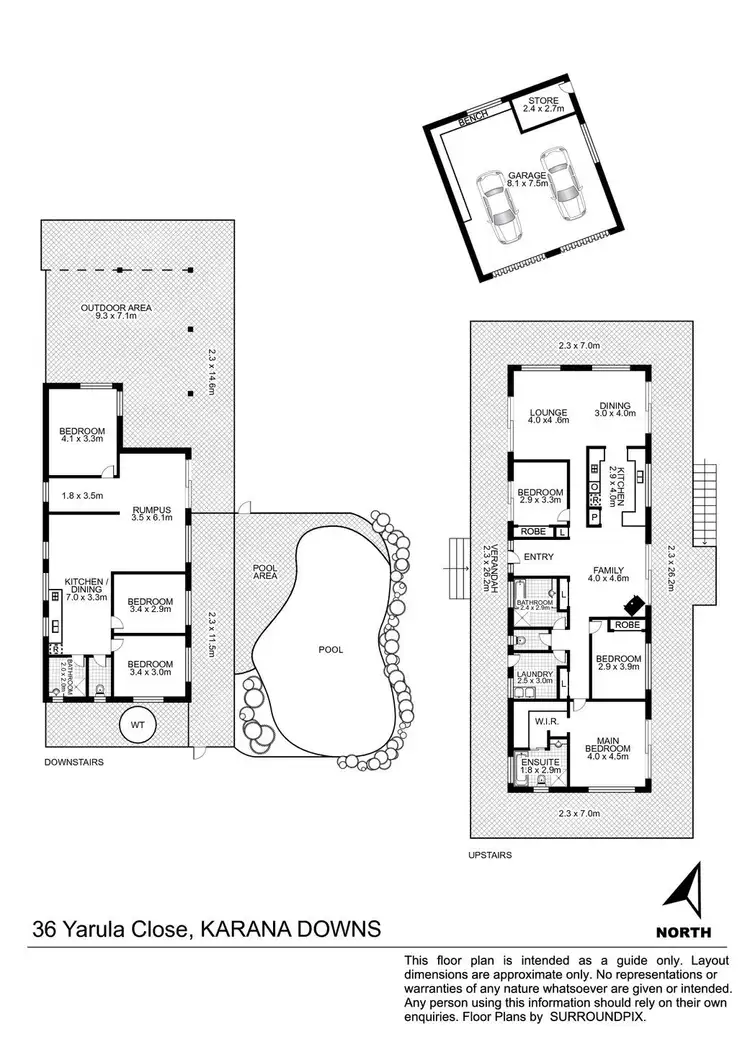 Floorplan of Homely house listing, 36 Yarula Close, Karana Downs QLD 4306