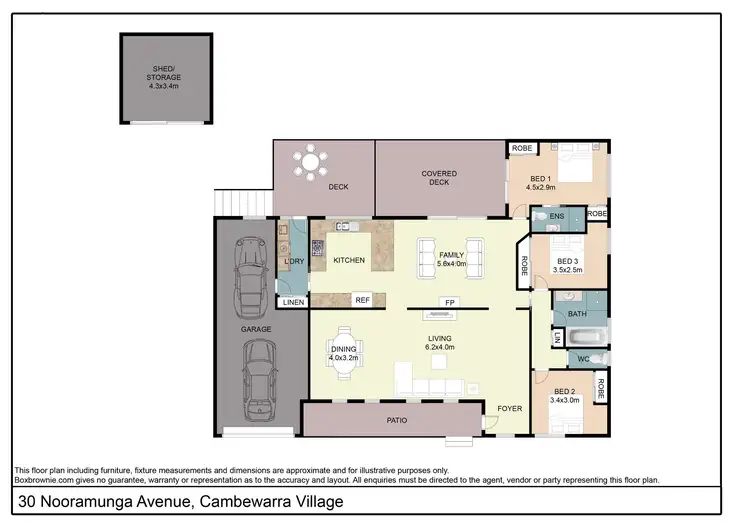 Floorplan of Homely house listing, 30 Nooramunga Avenue, Cambewarra NSW 2540