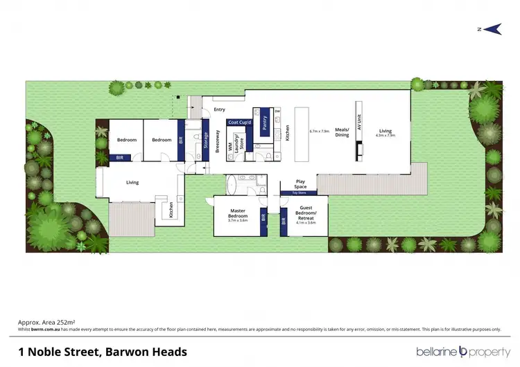 Floorplan of Homely house listing, 1 Noble Street, Barwon Heads VIC 3227