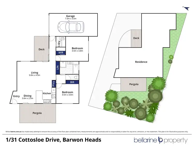 Floorplan of Homely townhouse listing, 1/31 Cottesloe Drive, Barwon Heads VIC 3227
