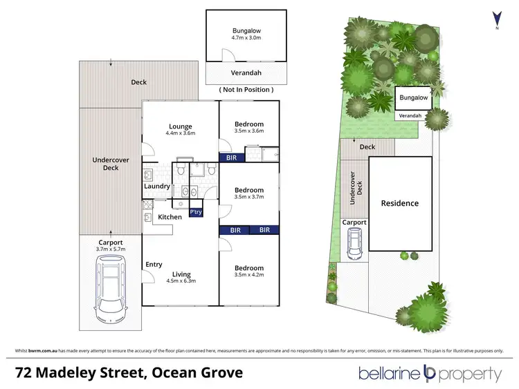 Floorplan of Homely house listing, 72 Madeley Street, Ocean Grove VIC 3226