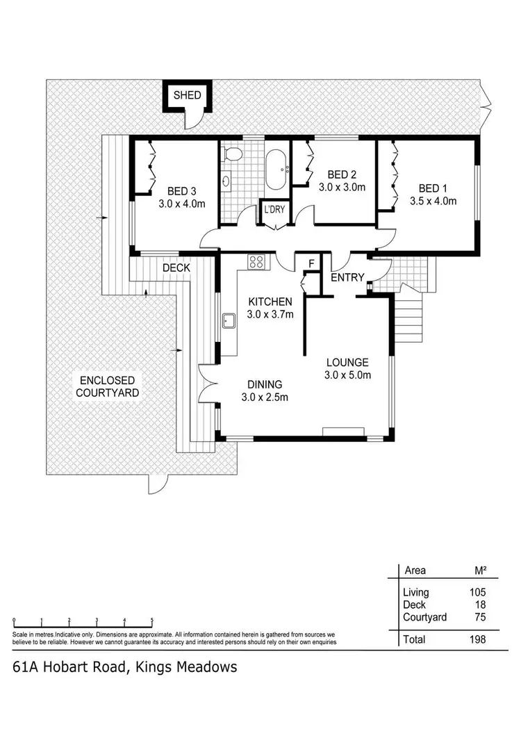 Floorplan of Homely house listing, 61a Hobart Road, Kings Meadows TAS 7249